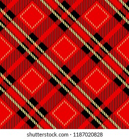 Tartan,plaid pattern vector background. Fashion illustration,vector Wallpaper. Christmas,new year decor.Traditional red,black, scottish vector Christmas tartan ornament eps 10