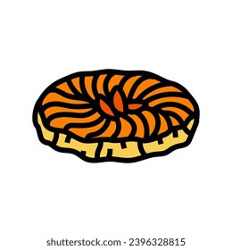 tarte tatin french cuisine color icon vector. tarte tatin french cuisine sign. isolated symbol illustration
