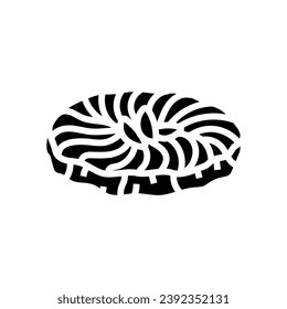 tarte tatin french cuisine glyph icon vector. tarte tatin french cuisine sign. isolated symbol illustration