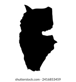 Tartus Governorate map, administrative division of Syria. Vector illustration.