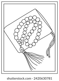 Tasbih hand drawn vector design templates 