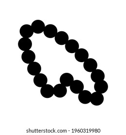 tasbih icon or logo isolated sign symbol vector illustration - high quality black style vector icons
