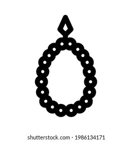 tasbih icon or logo isolated sign symbol vector illustration - high quality black style vector icons
