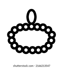 tasbih icon or logo isolated sign symbol vector illustration - high quality black style vector icons
