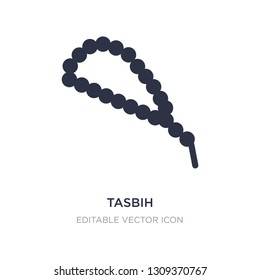 tasbih icon on white background. Simple element illustration from Fashion concept. tasbih icon symbol design.