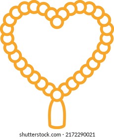 Tasbih vector icon. Can be used for printing, mobile and web applications.