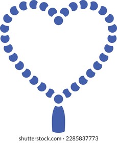 Tasbih vector icon. Can be used for printing, mobile and web applications.