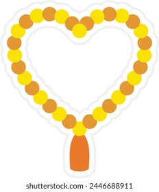 Tasbih vector icon. Can be used for printing, mobile and web applications. svg