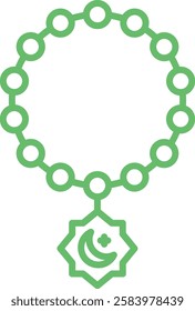 Tasbih vector icon. Can be used for printing, mobile and web applications.