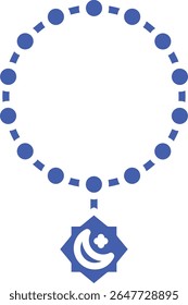 Ícone do vetor Tasbih. Pode ser usado para impressão, aplicativos móveis e da Web.