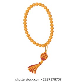 Tasbih vector and prayer beads clip art featuring islamic prayer beads vector and misbaha rosary design themes