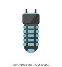 Icono de electricidad de goma vector plano. Un arma. Escándalo eléctrico aislado