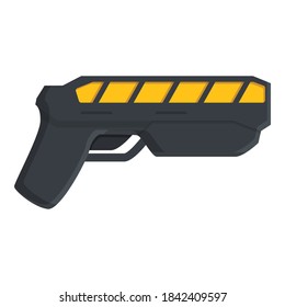 Icono de electrochoque del indicador. Caricatura del icono del vector del electrochoque del taser para el diseño web aislado en fondo blanco