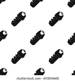 Taser icon in black style isolated on white background. Police symbol stock vector illustration.
