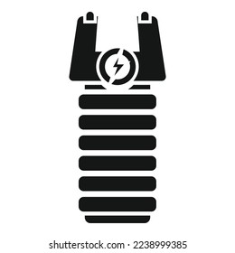 Taser Law Symbol einfache Vektorgrafik. Polizeiwache. Verteidigungswaffe