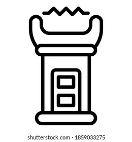 Taser stun icon. Outline taser stun vector icon for web design isolated on white background