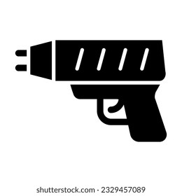 Icono De Glifo Vector De Taser Para Uso Personal Y Comercial.
