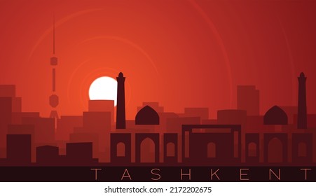 Tashkent Low Sun Skyline Scene