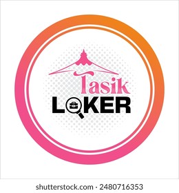 Tasikmalaya logo design, custom color vector geulis umbrella logo design