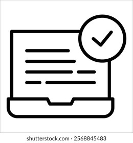 Task Accomplished Icon Element For Design