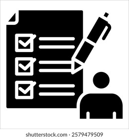 Task Assignment Icon Element For Design