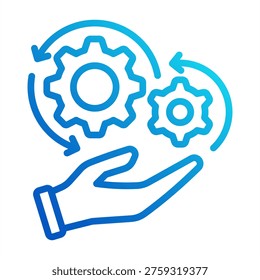 Task Automation Icon - Outline Gradient Icons For Accounting And Business