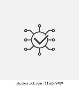 Task base icon. Simple sign illustration. Task symbol design from Project management series. Can be used for web, print and mobile