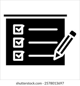 Task Board Icon Element For Design