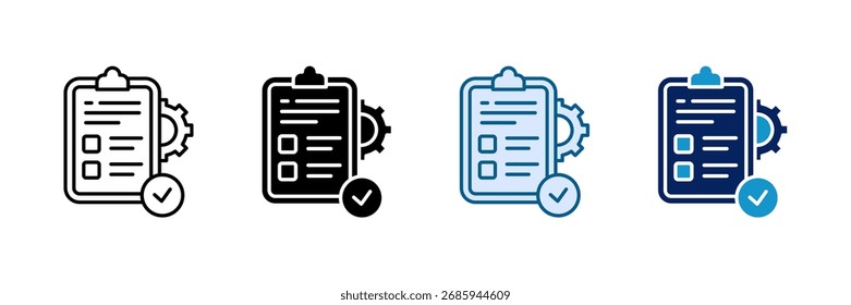 Task Board Icon Set Multiple Style Collection