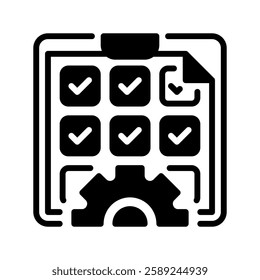 Task Checklist line icon. Universal creative premium symbol. Vector sign icon logo template. Vector illustration