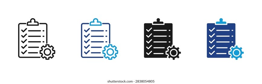 Task Checklist Web icon with multiple style collection
