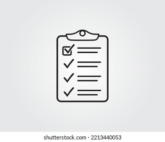 task clipboard checklist icon vector
