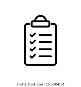 Task, clipboard icon vector isolated