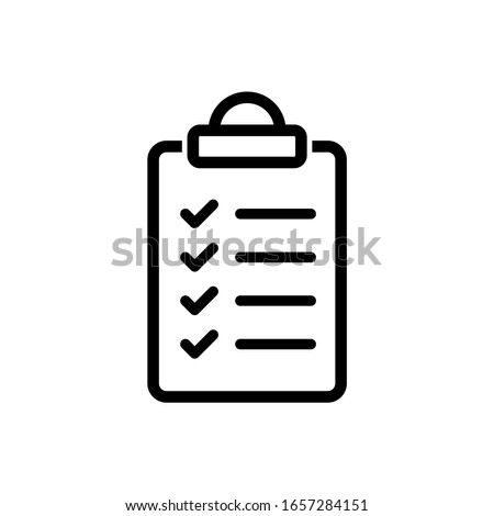 Task, clipboard icon vector isolated