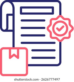 Ilustração do vetor de cor do ícone de conclusão da tarefa