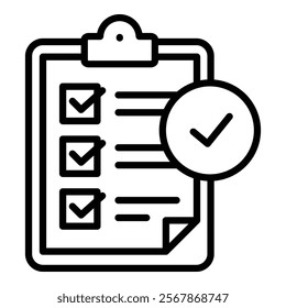 Task Completion Icon Element For Design