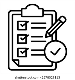 Task Completion Icon Element For Design