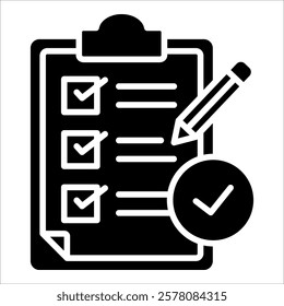 Task Completion Icon Element For Design