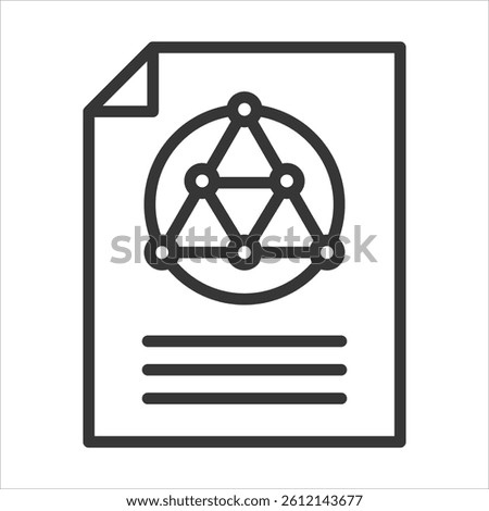 Task Complexity Icon Vector Illustration Outline