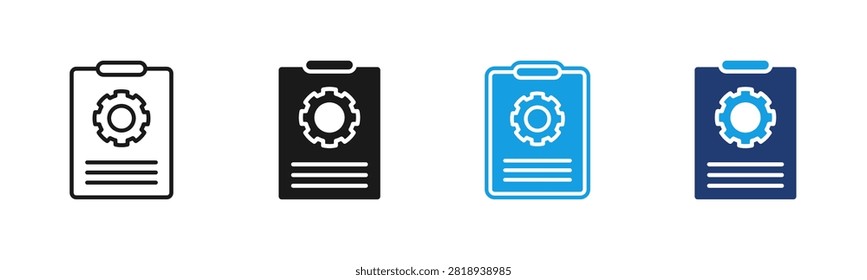 Task Configuration icon multiple style collection