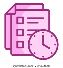 Elemento De Ícone De Prazo Final Da Tarefa Para Design