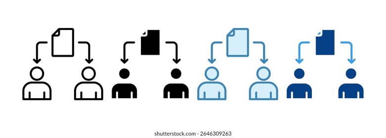 Task Delegation Icon Set Multiple Style Collection