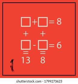 The task for the development of intellectual abilities. Vector