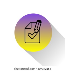 Task is done, check mark