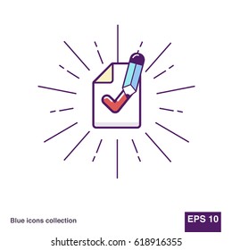 Task is done, check mark