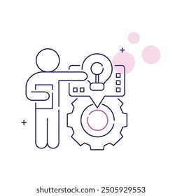 Task Driven Vector Icon Design with Editable Stroke and Unique Style