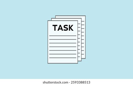 Task file icon design vector illustration for use,