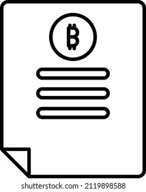 Task Icon. Bitcoin and Cryptocurrency Sign and Symbol.