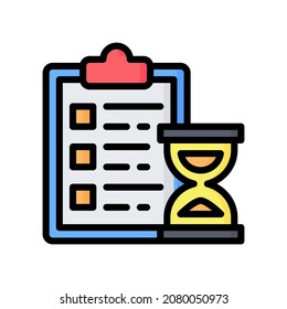 Task Icon, Filled Line style icon vector illustration, Suitable for website, mobile app, print, presentation, infographic and any other project.
