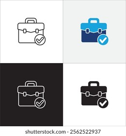 Task icon. Job icon. Icons compatible for checklist, work, document, file, assignment, appointment, to do, list, accounting, business and management.